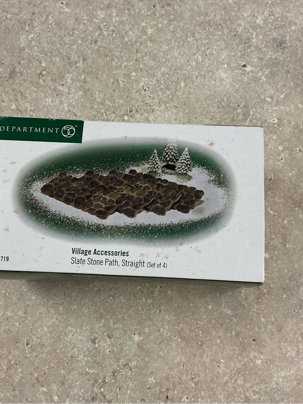 Department 56 Village Accessories Slate Stone Path Straight Set Of 4 # 56.52719